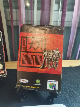 Daikatana Nintendo 64 Caja e Instrucciones