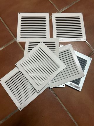Rejillas de ventilación blancas (Pack 6)