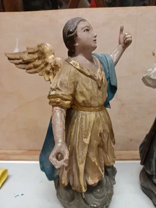 Antiguas figuras belén escuela Olot