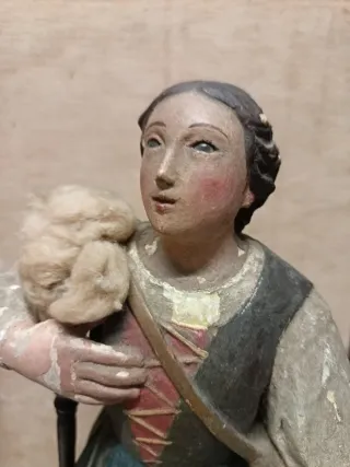 Antiguas figuras belén escuela Olot