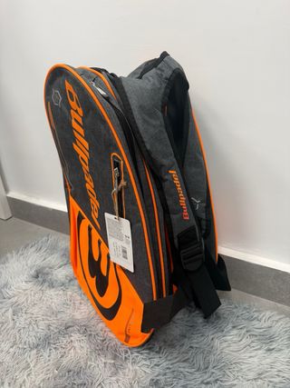 Paletero Bullpadel Negro y Naranja
