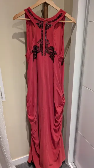 Vestido Tintoretto coral Salmón