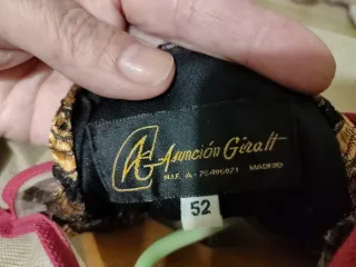 Vestido fiesta negro y dorado