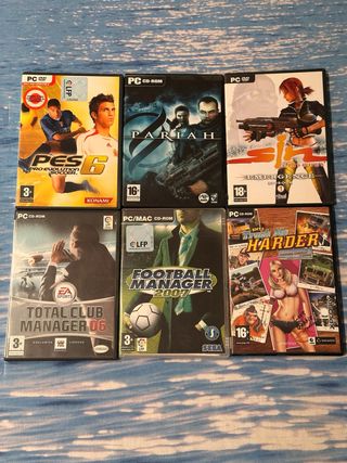 Lote 6 Juegos PC: PES 6, Pariah, Emergence, Total