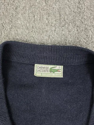 Cárdigan Lacoste Azul Marino Talla XL