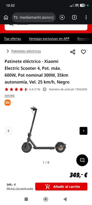 Patinete Xiaomi Scooter 4