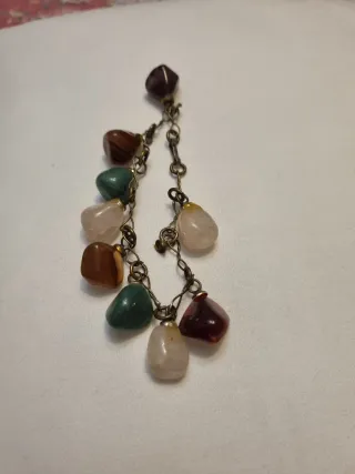 Pulsera Vintage Piedras Naturales Semipreciosas