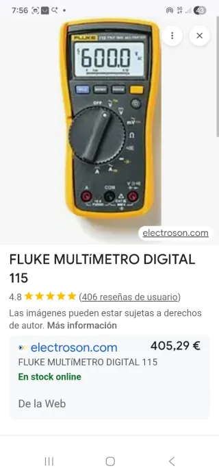 Multímetro Digital Fluke 115 Nuevo