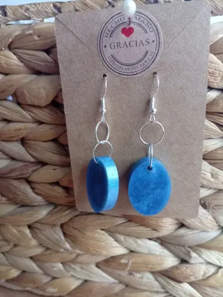 Pendientes Artesanales Azules