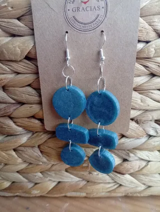 Pendientes Artesanales Azules