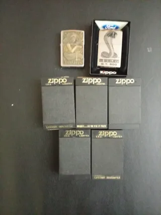 Lote 2 Isqueiros Zippo e 1 Ford Shelby