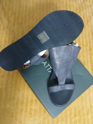 Sandalias  Mujer Negro/Plata