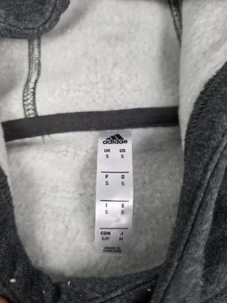 Sudadera Adidas Gris Capucha Talla S