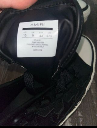 Zapatillas Amiri Negras con Estrellas