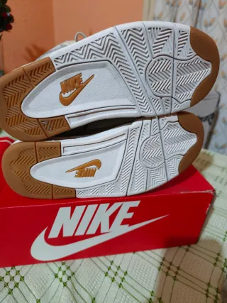 Zapatillas Nike Air Beige/Blanco Talla 42