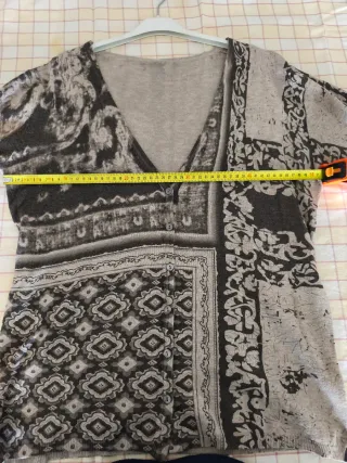 Chaqueta de punto estampada