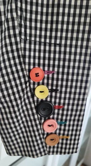 Americana cuadros vichy DIVAS multicolor