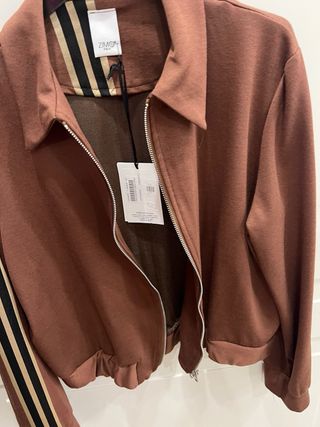 Giacca ZIMO donna marrone con zip