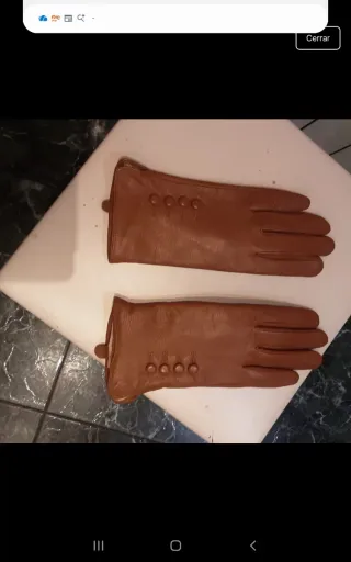 Guantes de señora marrones