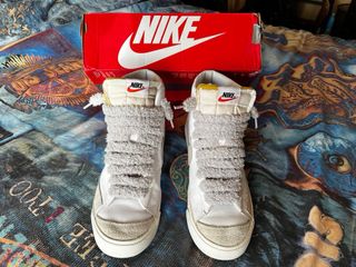 Nike Blazer Mid '77 Talla 45 Beige/Blanco