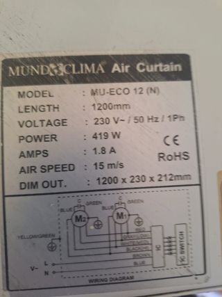 Cortinas de aire MUNDCLIMA