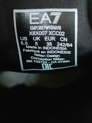 Zapatillas EA7 Emporio Armani Talla 38