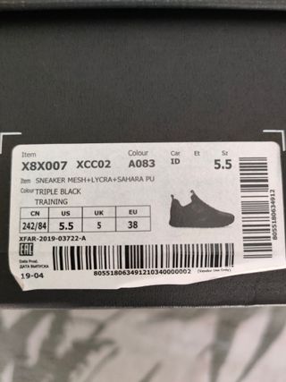 Zapatillas EA7 Emporio Armani Talla 38