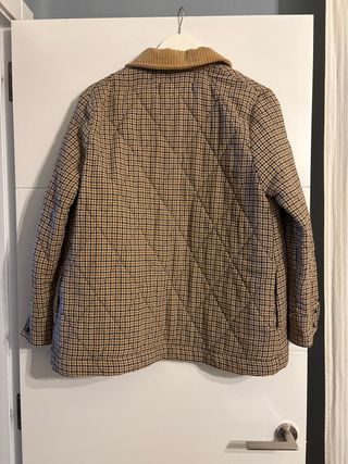 Cazadora Zara cuadros beige