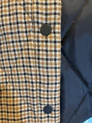 Cazadora Zara cuadros beige