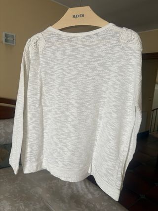 Sudadera OVS mujer estampado azul S