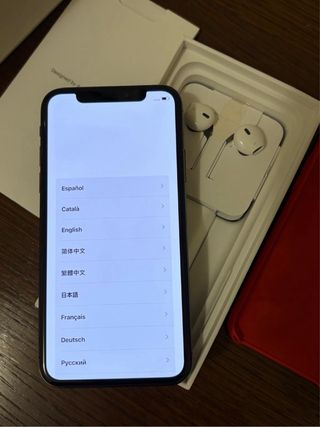 iPhone XS 64GB Negro Caja y Funda Roja
