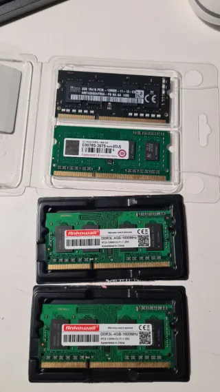 2x4GB 8GB y 2GB DDR3L RAM 1600MHz