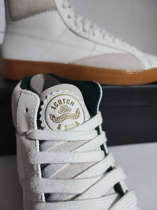 Zapatillas Scotch & Soda Piel Blancas Talla 44