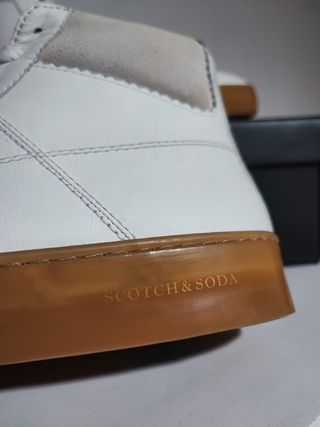 Zapatillas Scotch & Soda Piel Blancas Talla 44