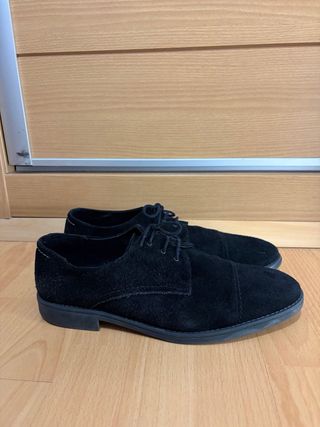 Zapatos de ante azul marino hombre talla 44