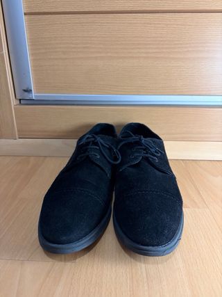 Zapatos de ante azul marino hombre talla 44