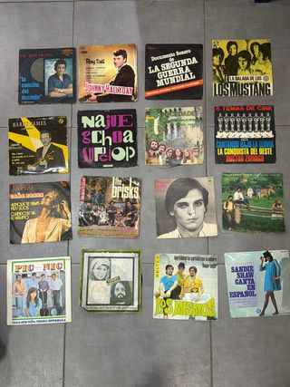 Lote 73 Discos Vinilo EP - Pop, Rock y Varios