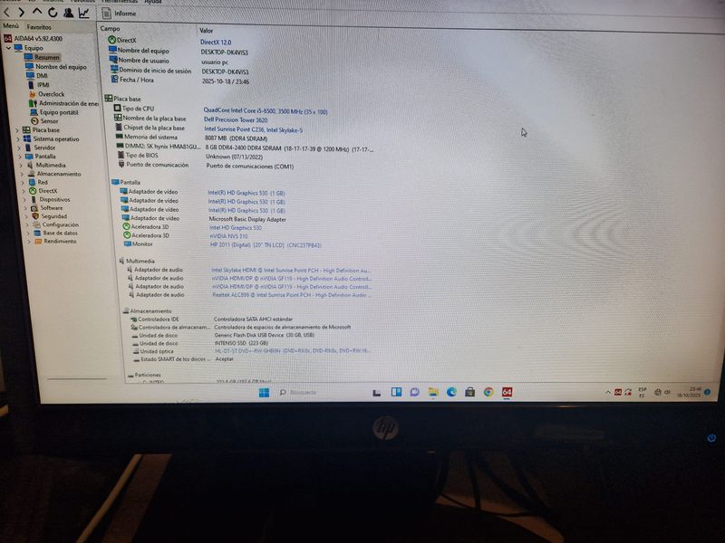 Ordenador Dell Precision Core i5 Completo afbeelding 6