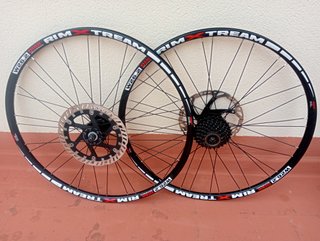 ruedas 26,QR10 buje Shimano nuevTrasera/Delantera