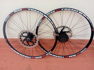 ruedas 26,QR10 buje Shimano nuevTrasera/Delantera