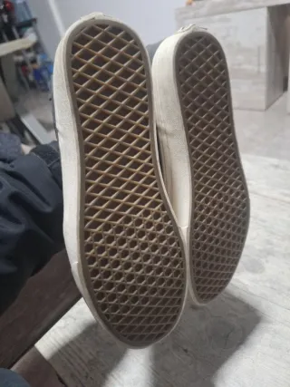 Zapatillas Vans grises piel