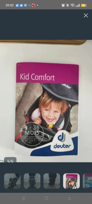 Mochila Portabebés Deuter Kid Comfort 1 Plus