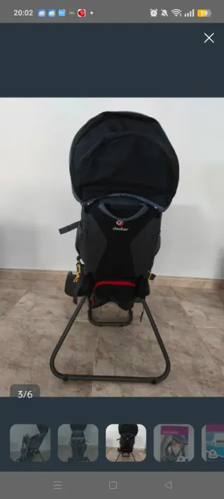 Mochila Portabebés Deuter Kid Comfort 1 Plus