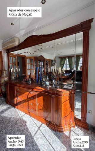 Conjunto comedor clásico marquetería