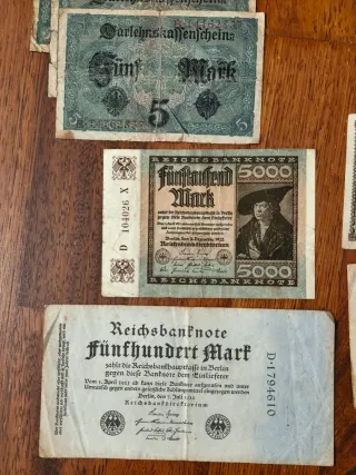 Superlote de Billetes Antiguos alemanes y español
