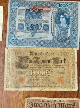 Superlote de Billetes Antiguos alemanes y español