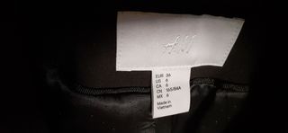 Americana H&M Negra Mujer