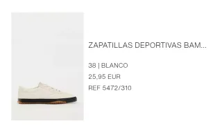 Zapatillas blancas/crema T38 Zara