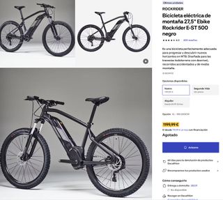 Bici elettrica Rockrider ST 500