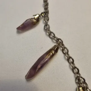 Collar Vintage Amatista Natural Colgantes